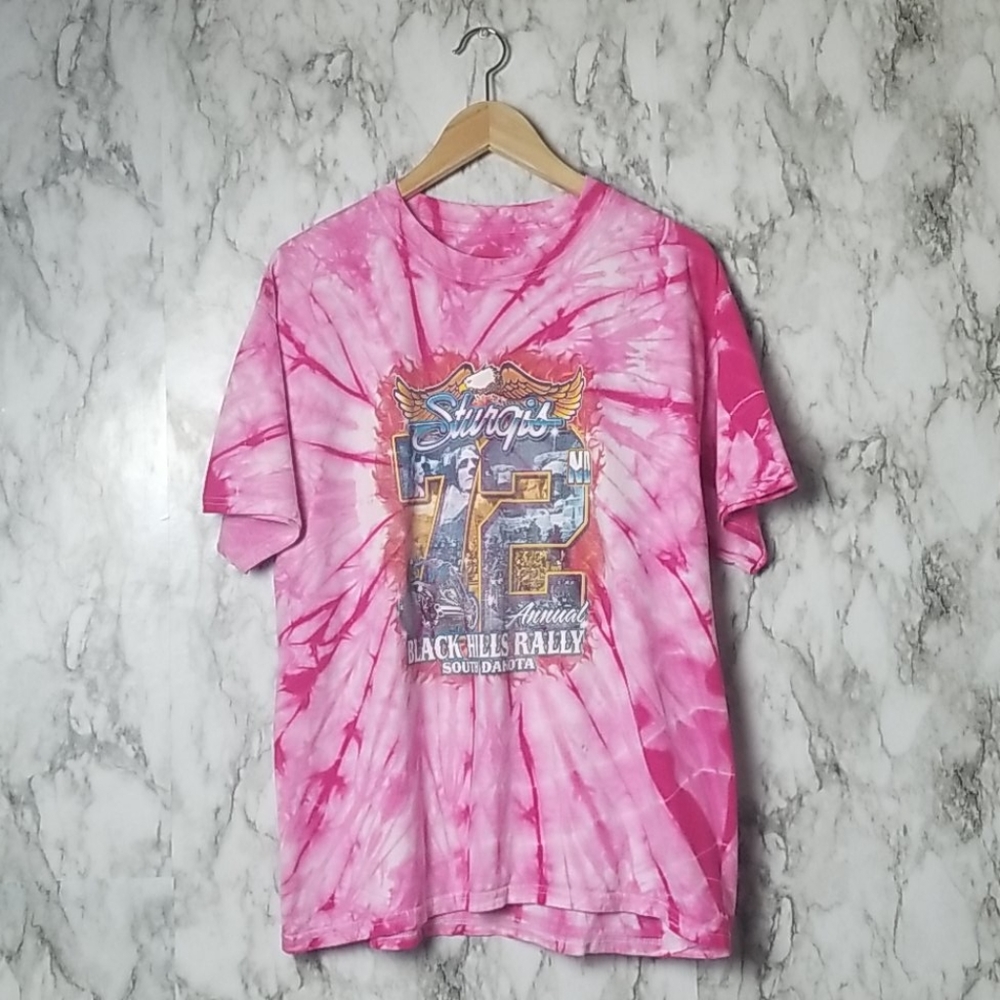Sturgis Men's Black Hills Rally Tie Die Tshirt